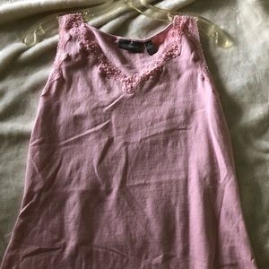 Blush tank top